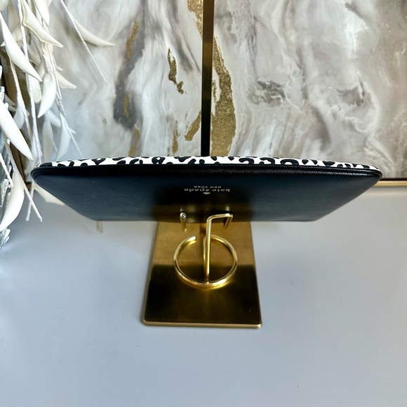 Like New Kate Spade Meow Cat Large Zip Pouch Clutch - Picture 5 of 10